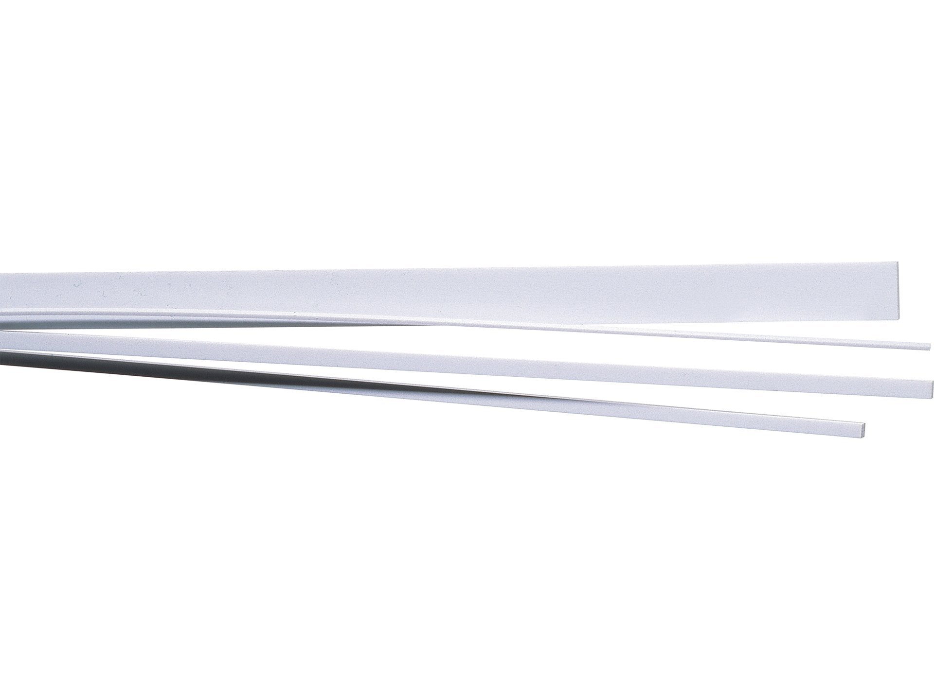Polystyrol Vierkantstripes, kurz, weiß