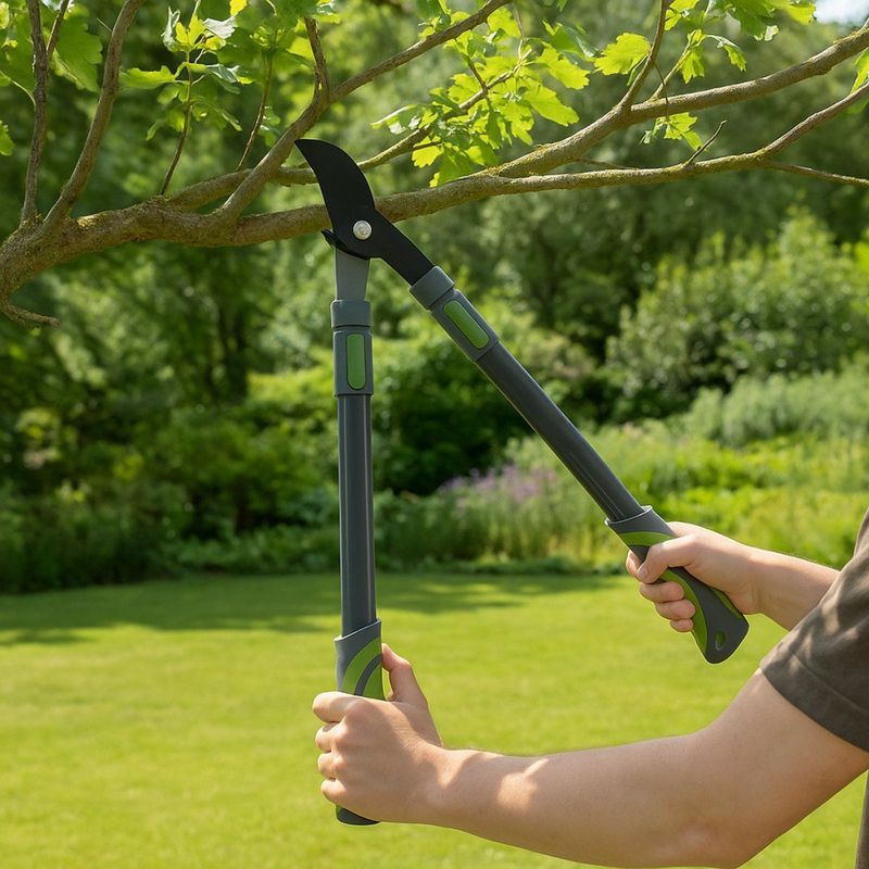 Kinzo Telescopische Snoeischaar 51-78CM – Takkenschaar Uitschuifbaar – Snoeischaar met Anti-Kleeflaag – Ergonomische Heggenschaar – Tuingereedschap