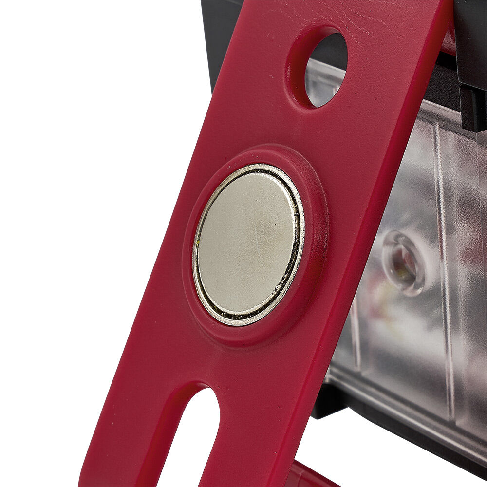 Lampe LED brico Profilex aimantée multifonctions noire et rouge
