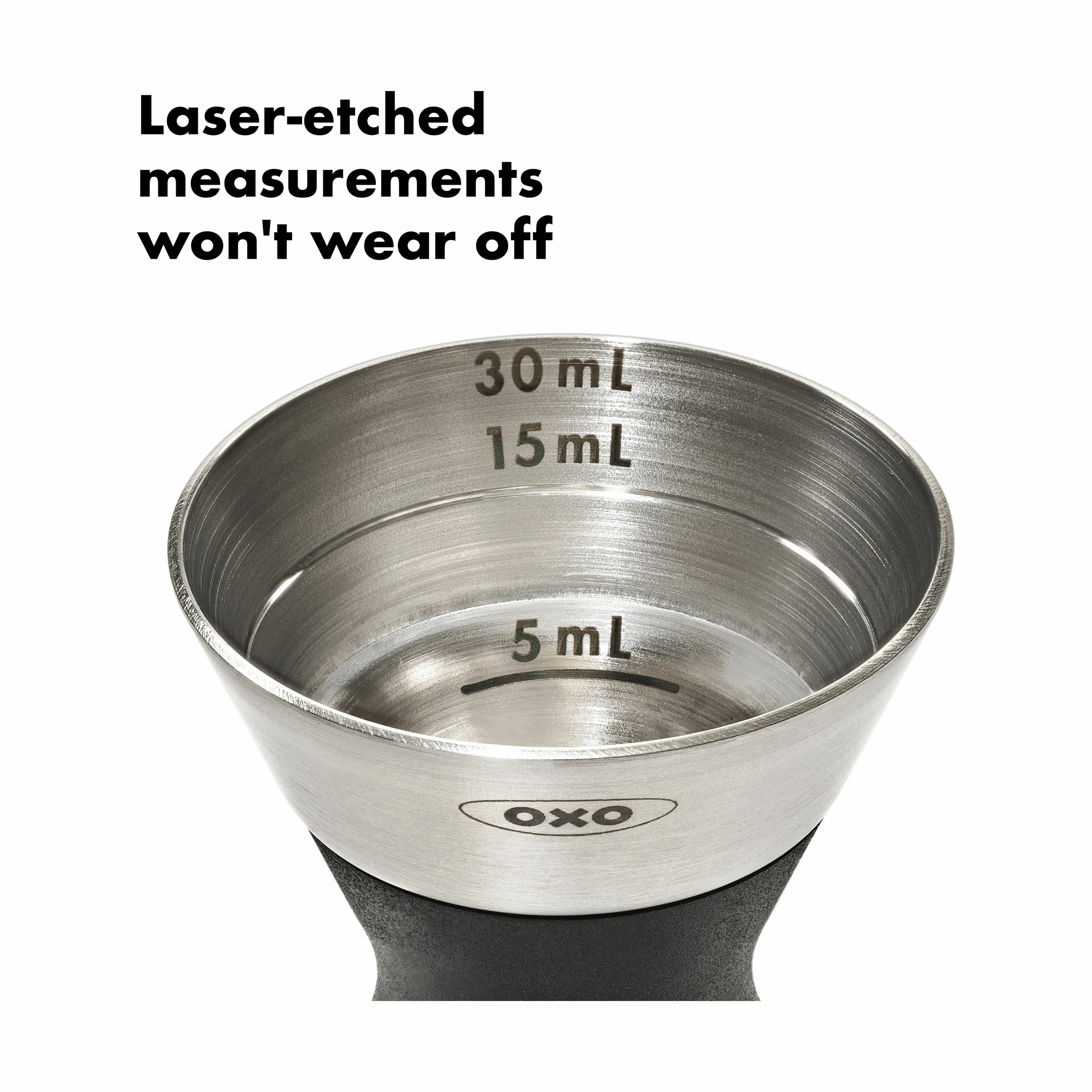 OXO Steel Målebæger (dobbelt)