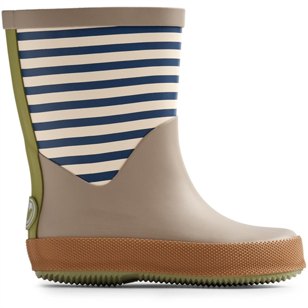 Gummistøvler Juno Blue Stripe - Wheat||Wheat Footwear → Luksusbaby.dk