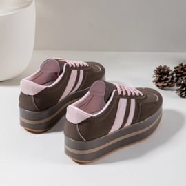 Platform sneakers - bruin