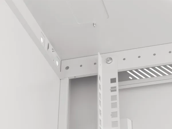 Lanberg - Rack kabinet - vægmonterbar - grå, RAL 7035 - 12U - 19