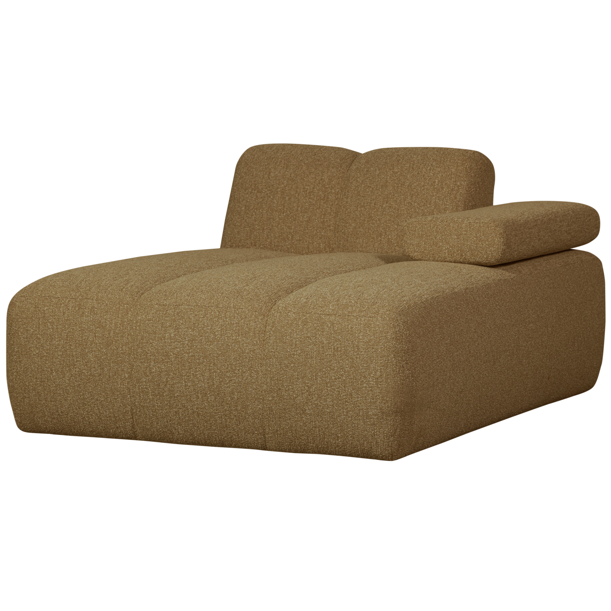Chaise Longue Mojo Element Mojo Chaise Longue Element Rechts - Bouclé - Geel/Bruin Melange