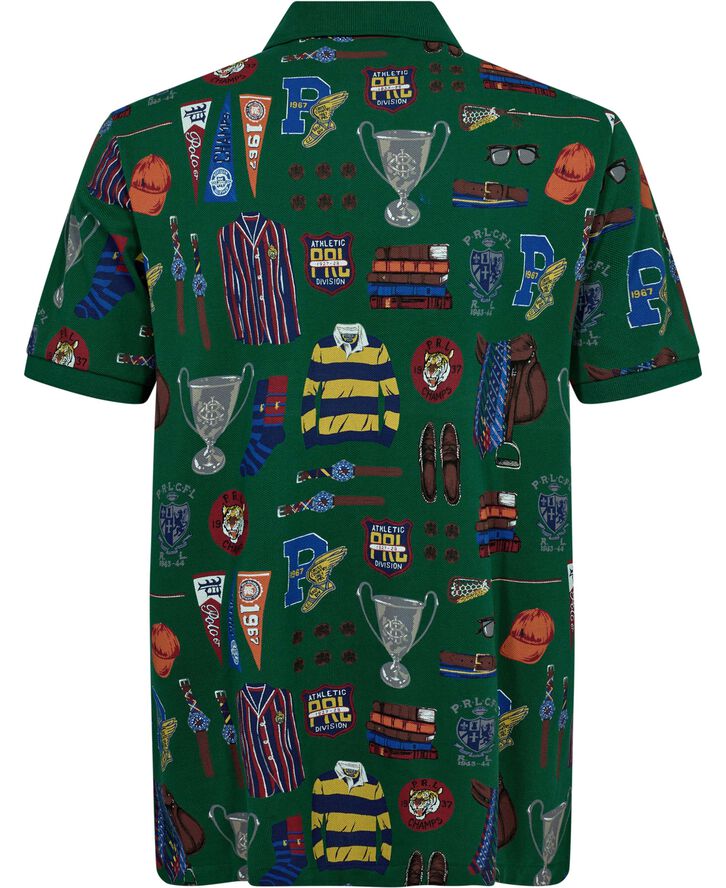 Polo Ralph Lauren 20/1 PRINTED MESH-SSL-PSH Heritage prep kit tenns green