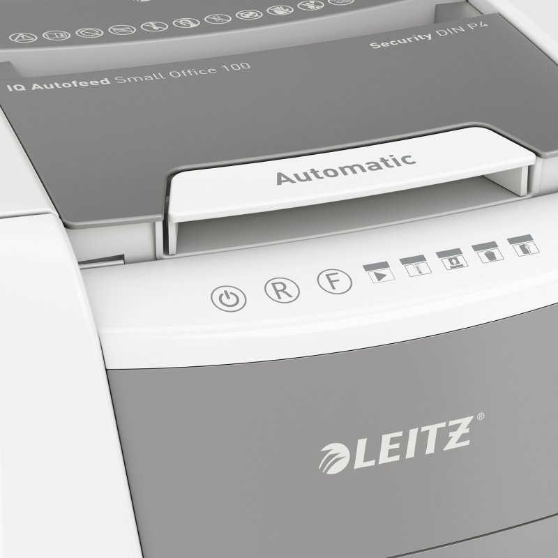 Destructeur Leitz IQ Auto+ Small Office 100 - coupe croisée