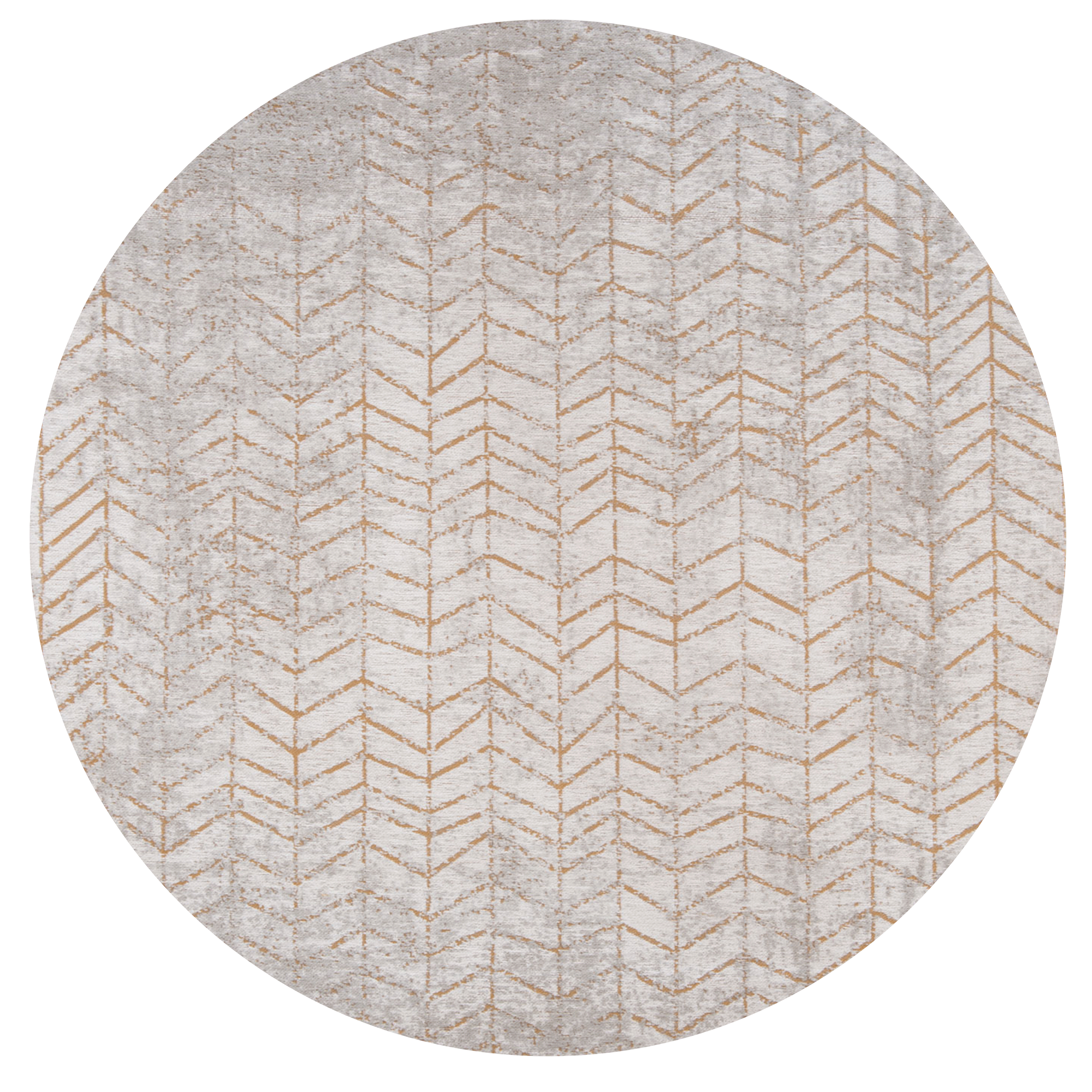 Ecorugs vloerkleed Jacob's Ladder goud ∅ 140 cm