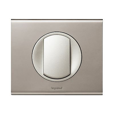 Plaque de finition simple Legrand Céliane Nickel Velours