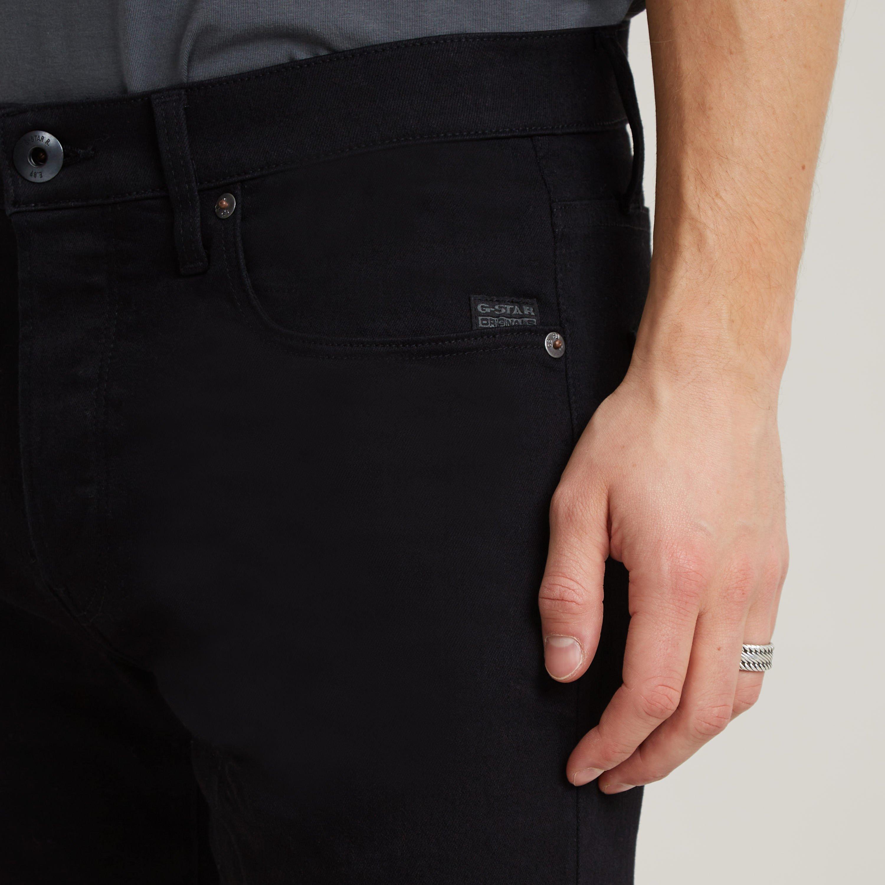 G Star Extra Slim Fit Jeans in Blue Black Stretch Denim