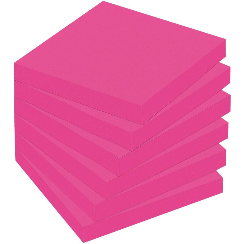 Notes repositionnables couleurs Super Sticky Post-it 76 x 76 mm - bloc de 90 feuilles