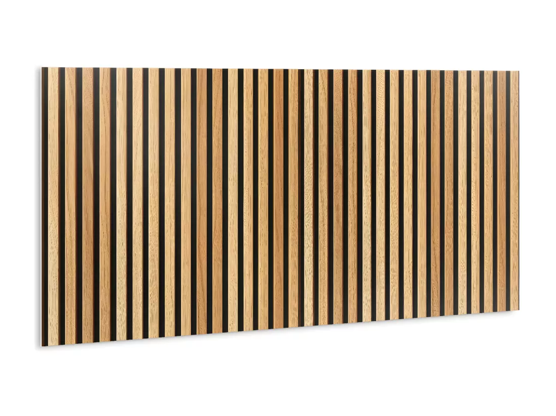 Panneaux muraux autocollants en vinyle imperméable - Lattes en bois 100 x 50 cm