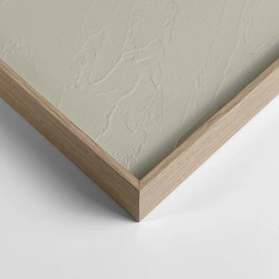 Schilderij 3D Art Terrace - sage green - 70x50cm - Groen
