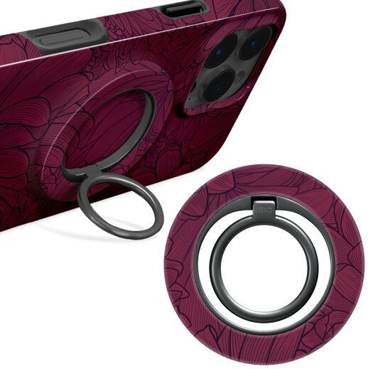 MIO - Ring Holder - Berry Blooms - Universele MagSafe Houder