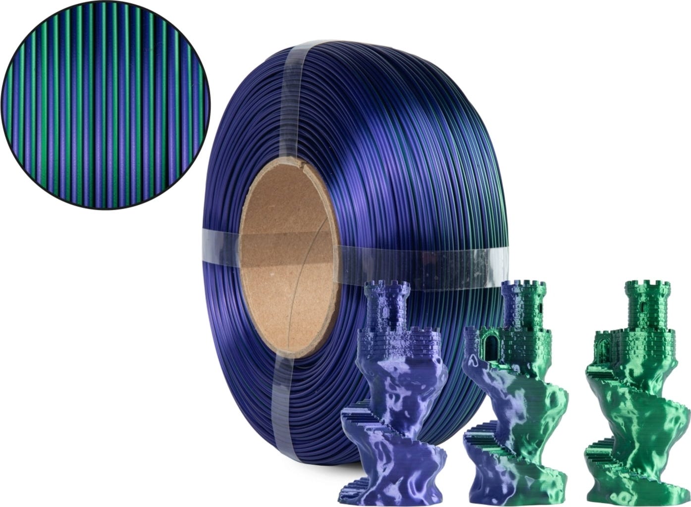 Spectrum  ReFill PLA Magic Silk Mystic Orchid, 1,75 mm / 1000 g    ReFill PLA mit seidigem Finish in Mystic Orchid