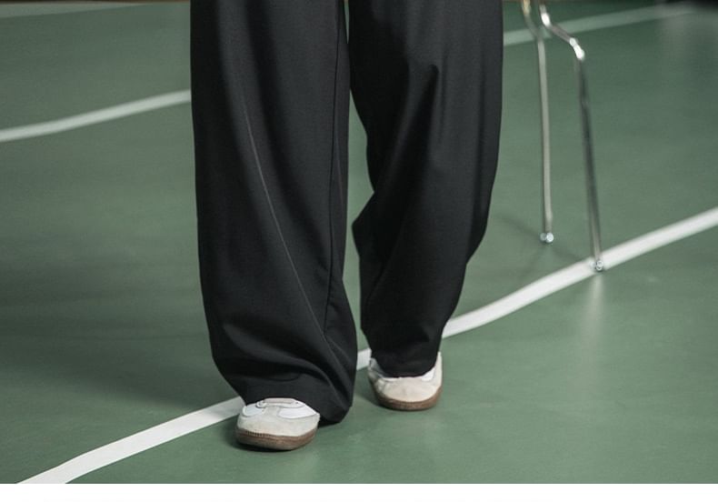 Really Point - Wijde broek met trekkoord en letters