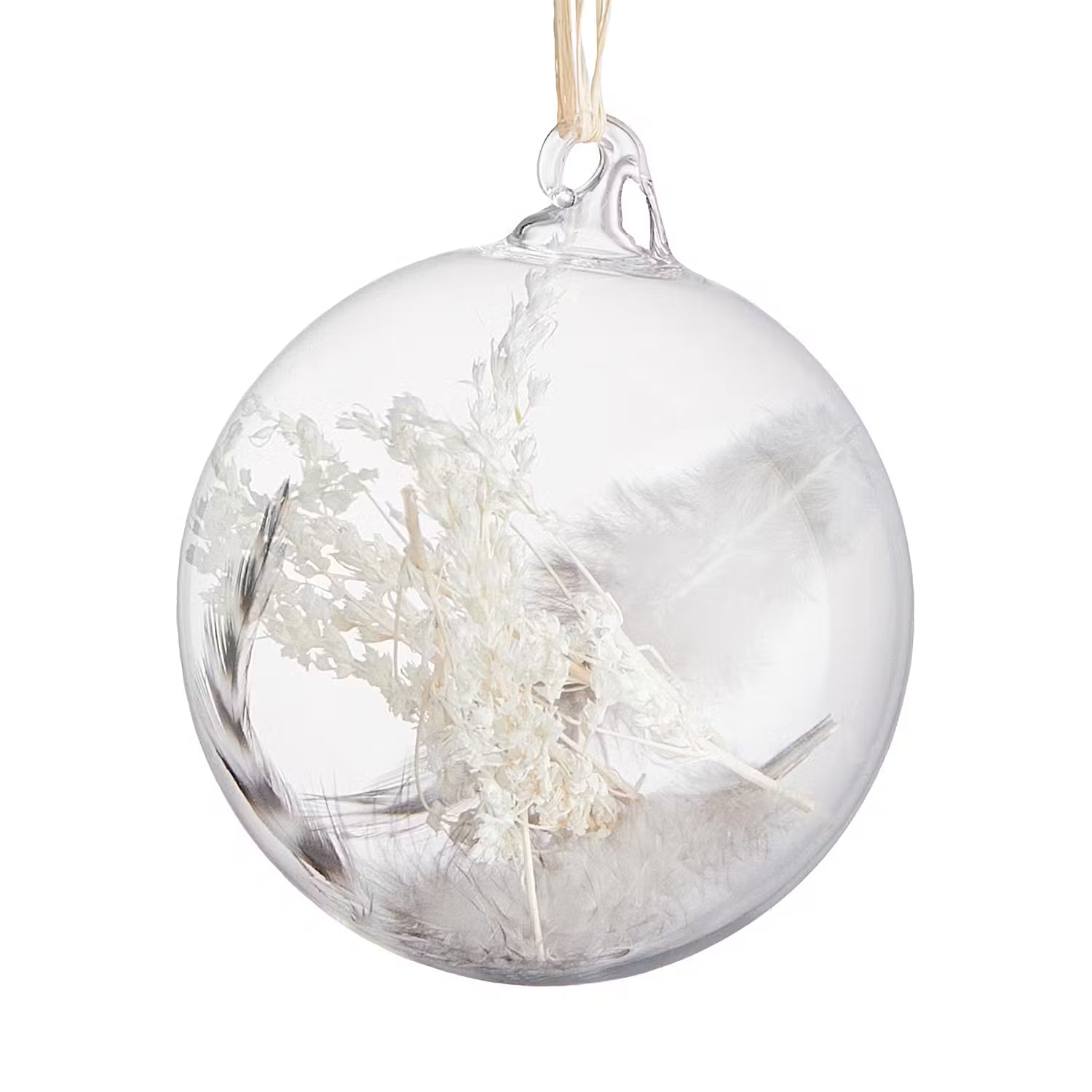 HANG ON Weihnachtskugel Trockenblumen 4er-Set