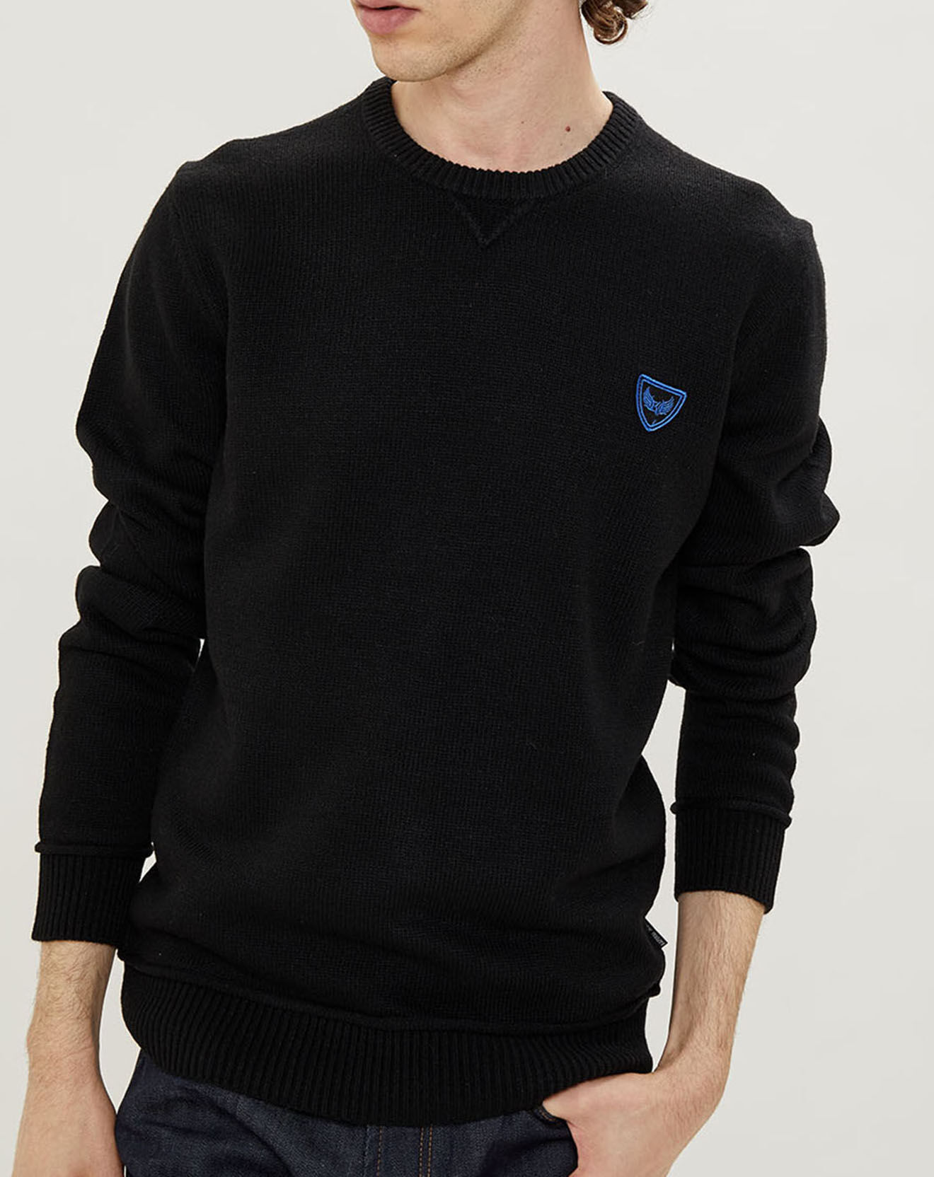 Kaporal 5 Pull en Laine mélangée Dane noir