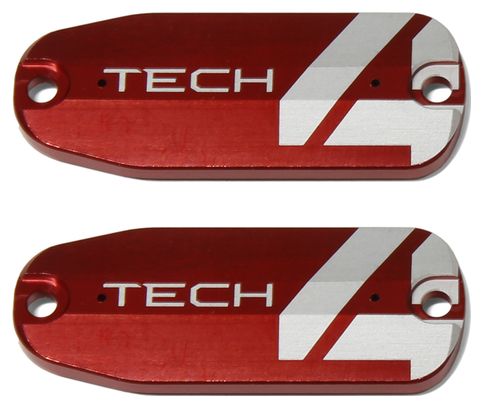 Capot de Réservoir Hope Tech 4 Rouge (x2 Unités)