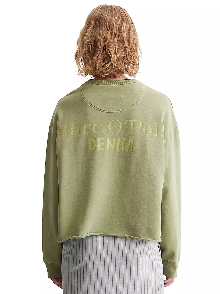 MARC O' POLO DENIM Sweater Oversized Fit grün
