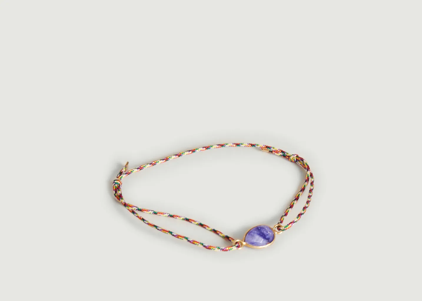 Bracelet en tissu avec Lapis Lazuli Ipa Wildstone Paris