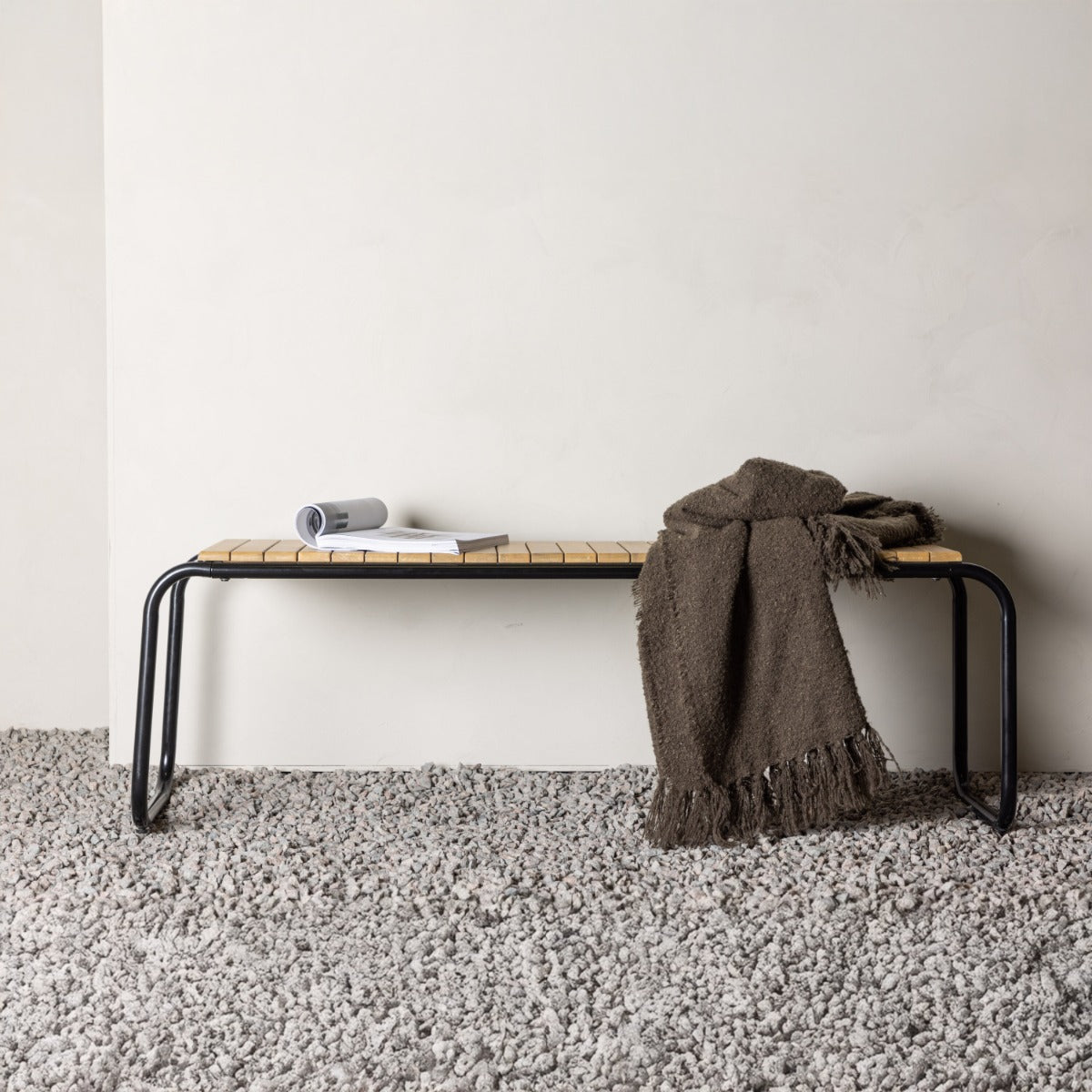 FjÃ´rd - Bankje Naturel Hout - 136x40x46cm - Holmbeck