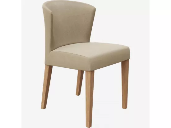 HABITAT - Chaise en tissu - Grège (Lot de 2) - Valentina