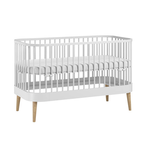 Chambre DUO Lit 70x140 PARIS Commode CANNE Blanc - VOX