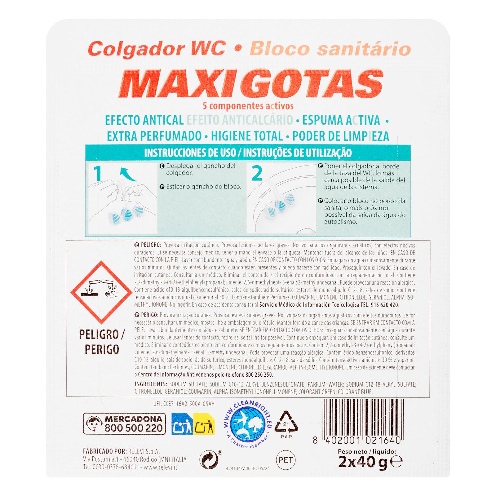 Support WC Maxigotas Spa Green Forest