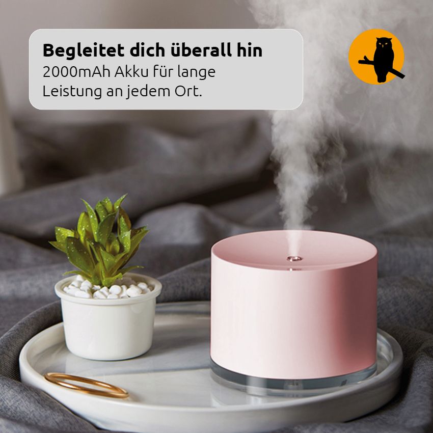 Nachtwaechter Luftbefeuchter Mina pink