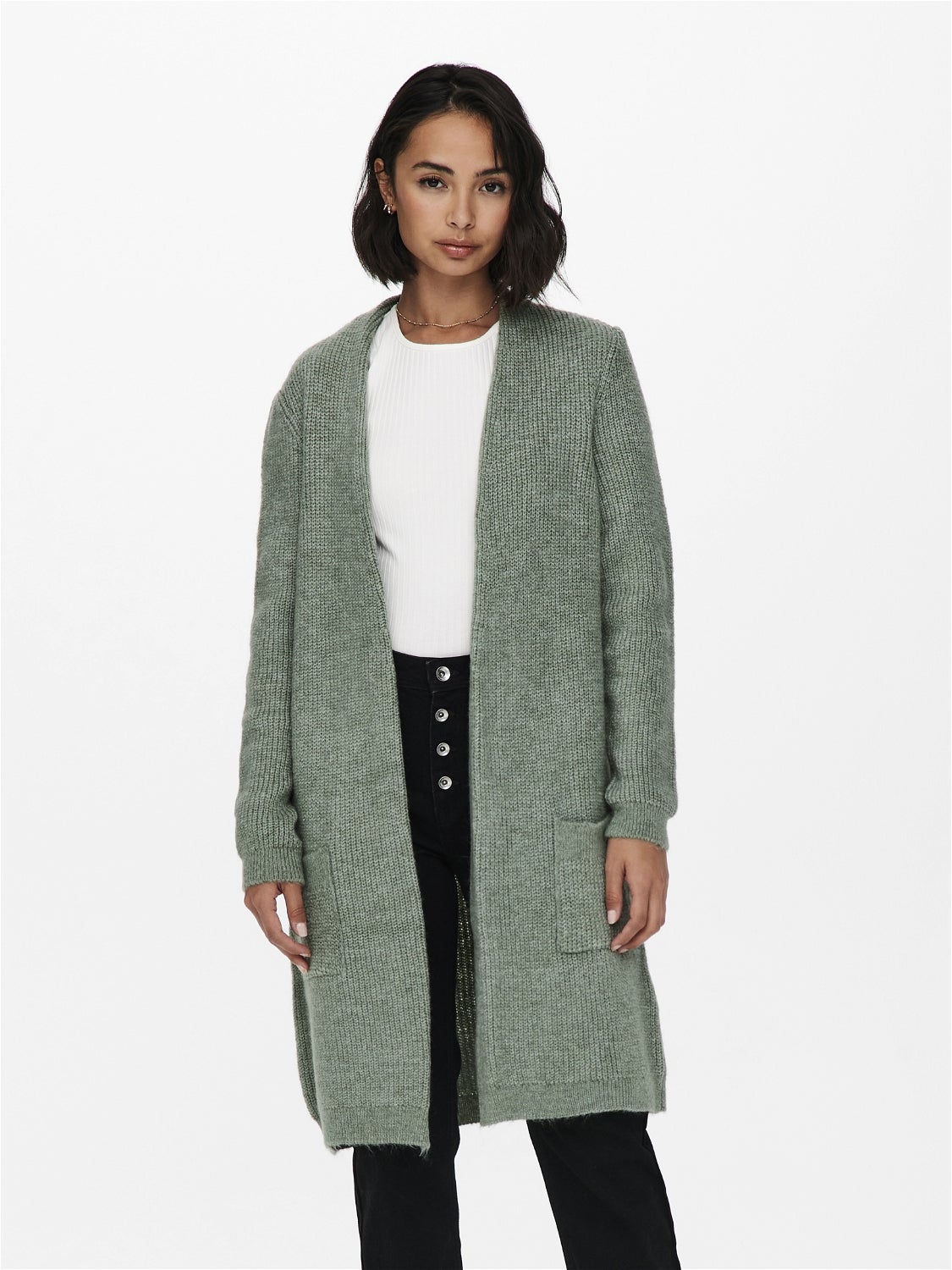 ONLJADE Strickjacke Granite Green
