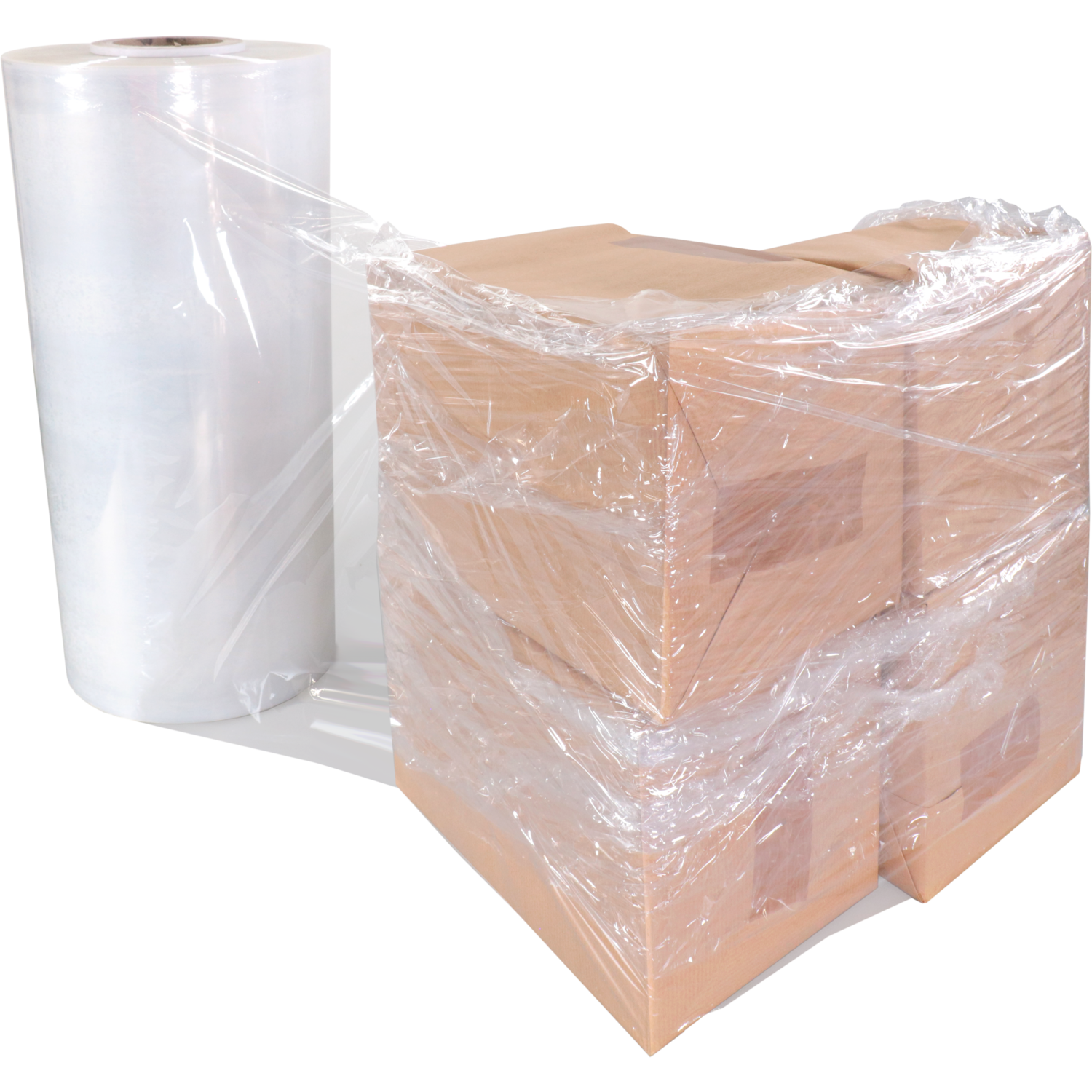 Folie, machinerol stretchfilm, LLDPE, 50cm, 1870m, 17my, transparant