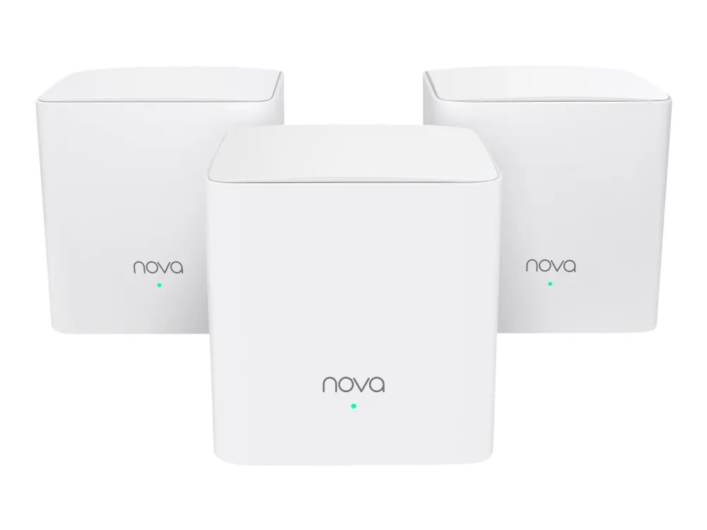 Tenda Nova MW5C - Wi-Fi-system - (3 routere) - op til 3500 sq.ft - mesh 1GbE - Wi-Fi 5 - Dual Band