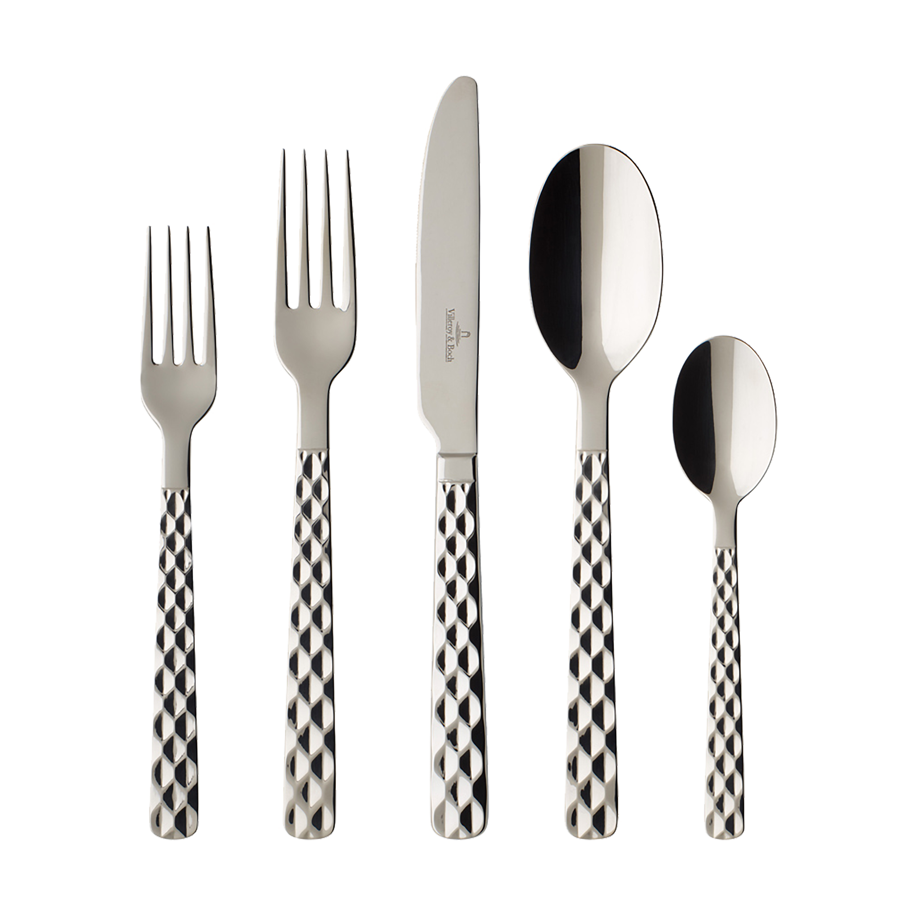Boston 5-piece flatware set stainless steel
