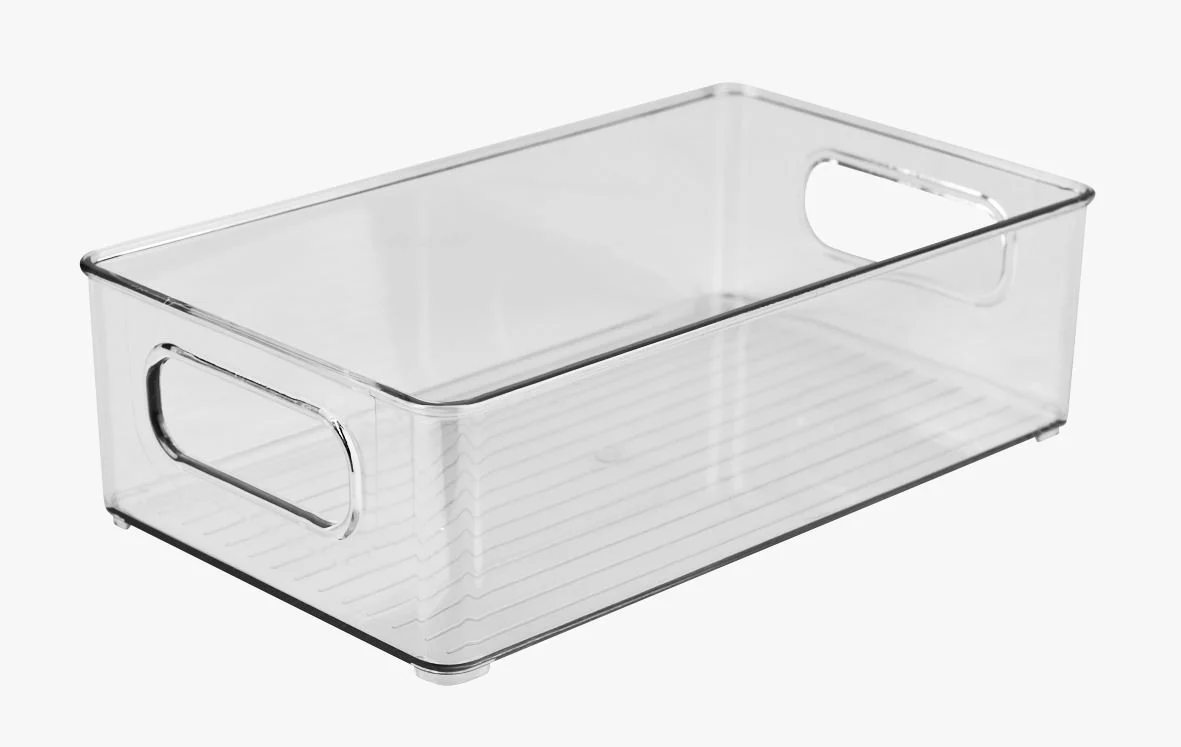 Stablebar oppbevaringsboks transparent - 10x25,5x7,7 cm