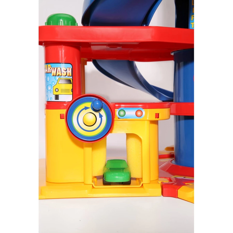 WADER QUALITY TOYS Park Tower mit 7 Ebenen und Autos