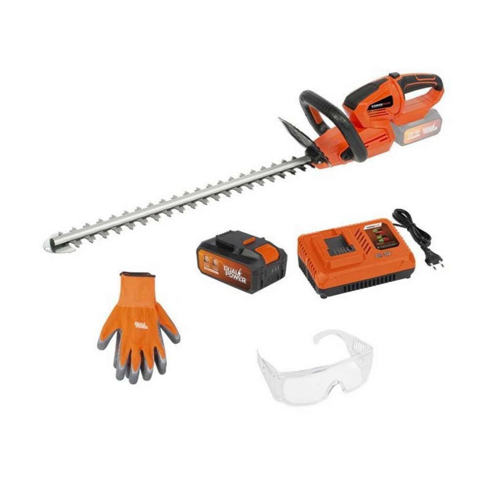 Taille-haies a batterie 40v dual power powdpgset44 - lame 670 mm, écartement 22 mm - batterie 40v 2,5ah et chargeur inclus
