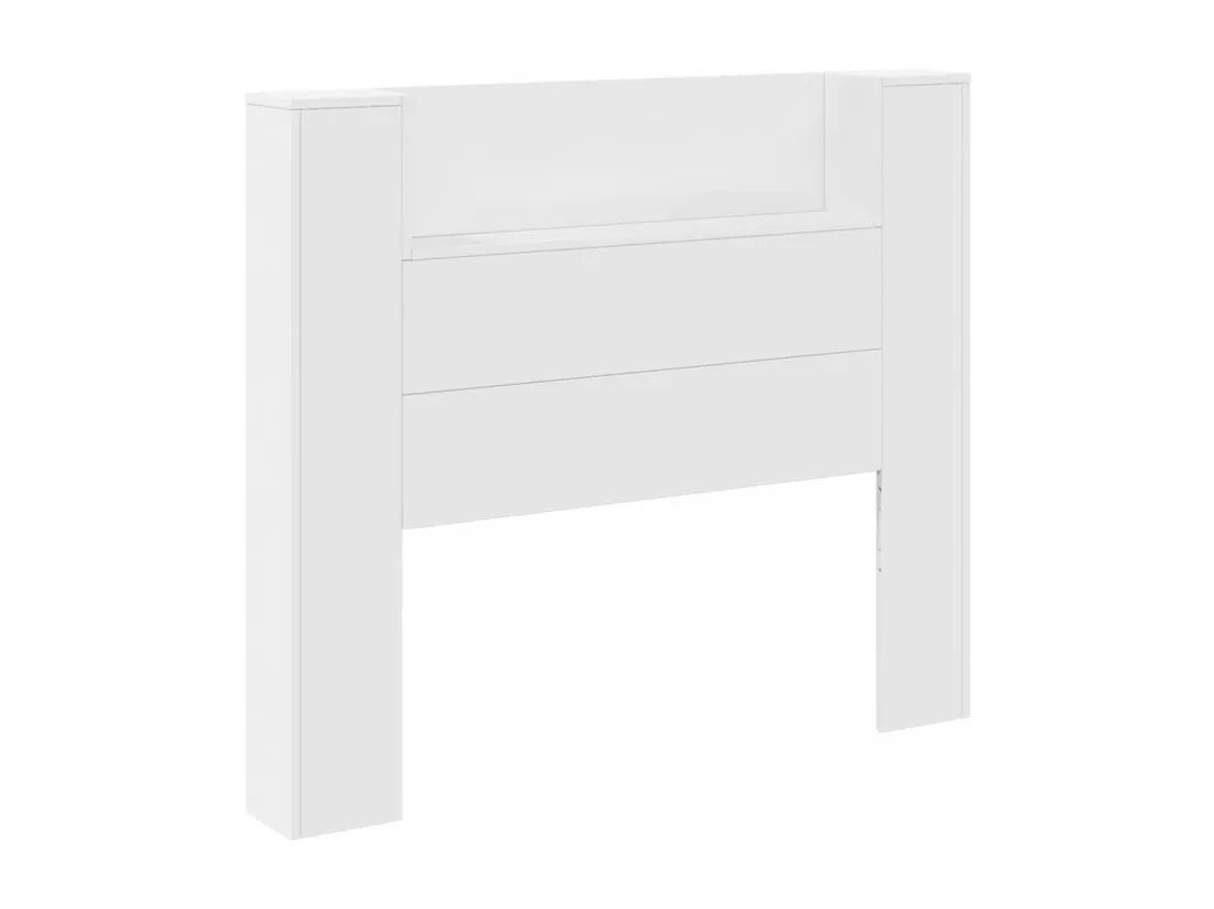 Armoire tête de lit avec LED blanc 120x16,5x103,5 cm