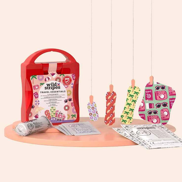 Wild Stripes Travel Essentials First Aid Kit, 21 St