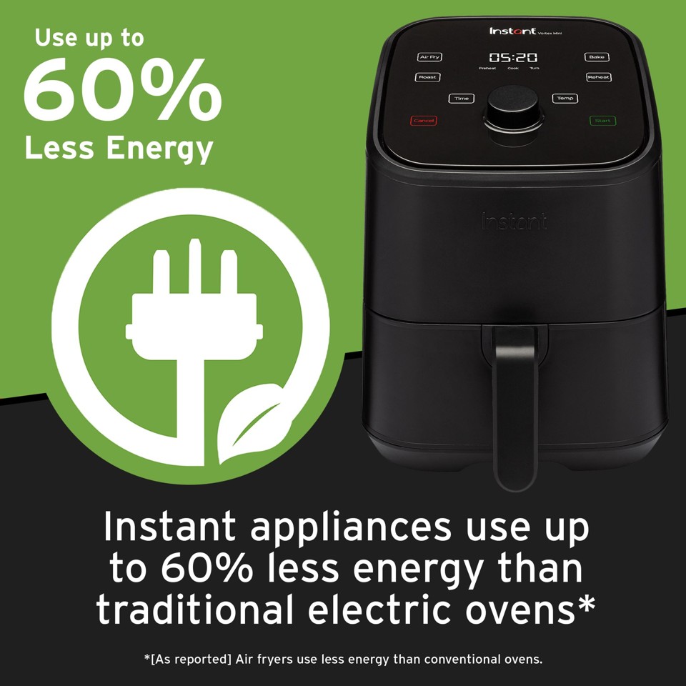 Instant- Vortex Mini Black 2 L 1400W - Airfryer