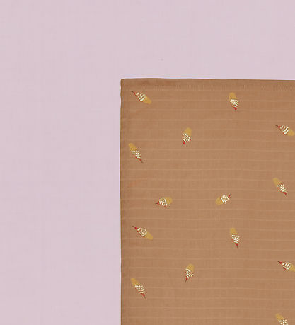 OYOY Spucktücher - 70x70cm - Muslin- 2er-Pack - Schokolade/Laven