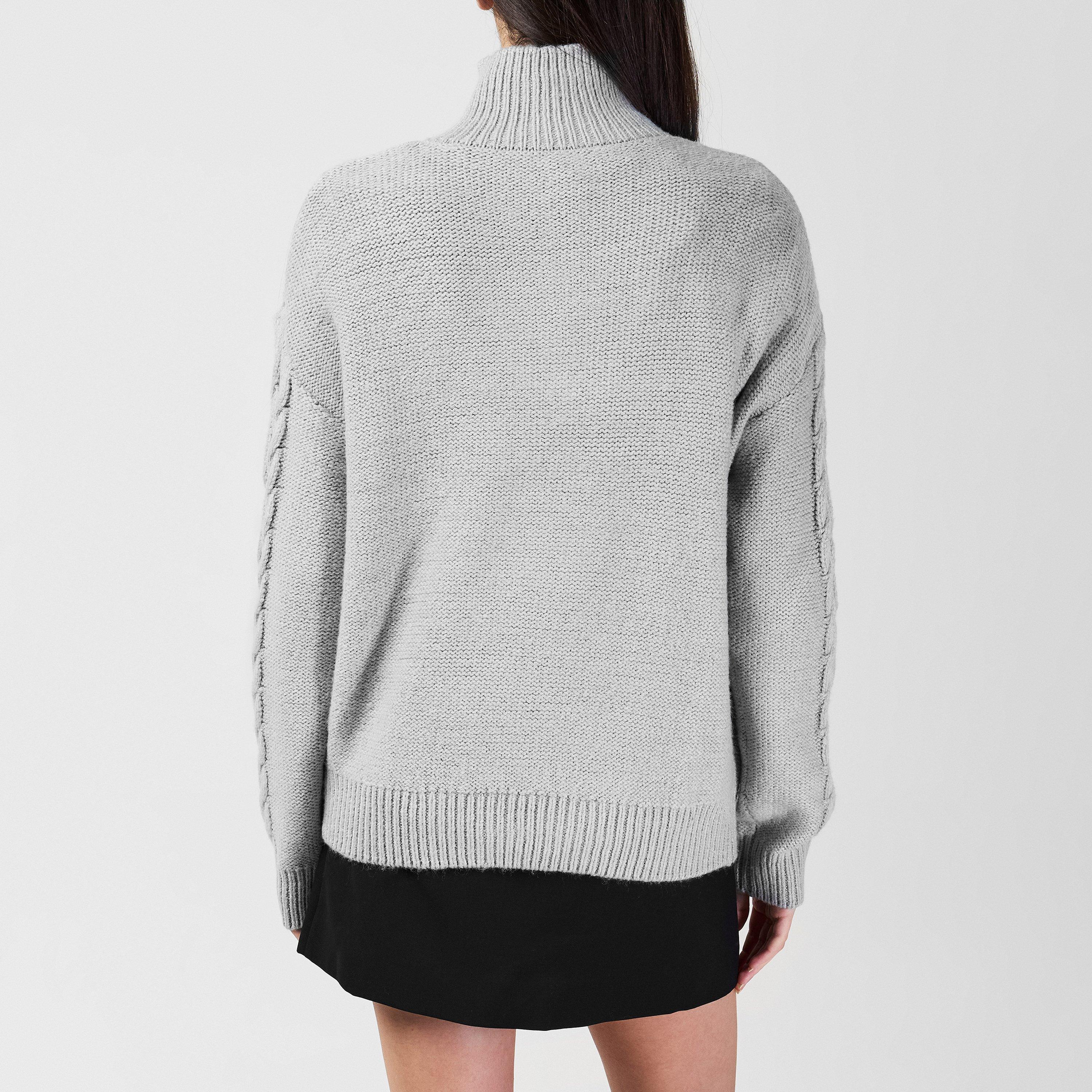 SoulCal Zip Cable Knit Top Womens