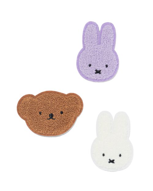 3 écussons thermocollants Miffy