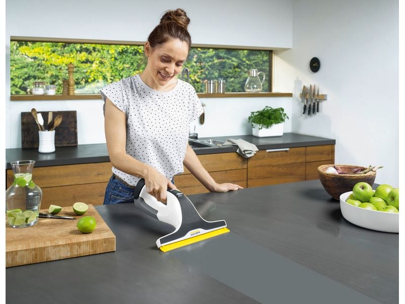 Kärcher Fenstersauger WV 6 Plus Schwarz/Weiss Akku-Fensterreiniger