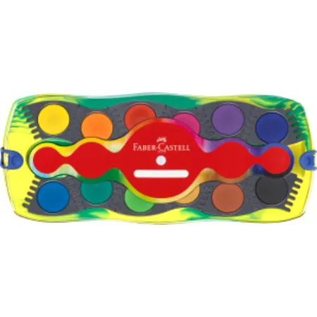 Faber-Castell Farbkasten Connector 12 Farben Dino