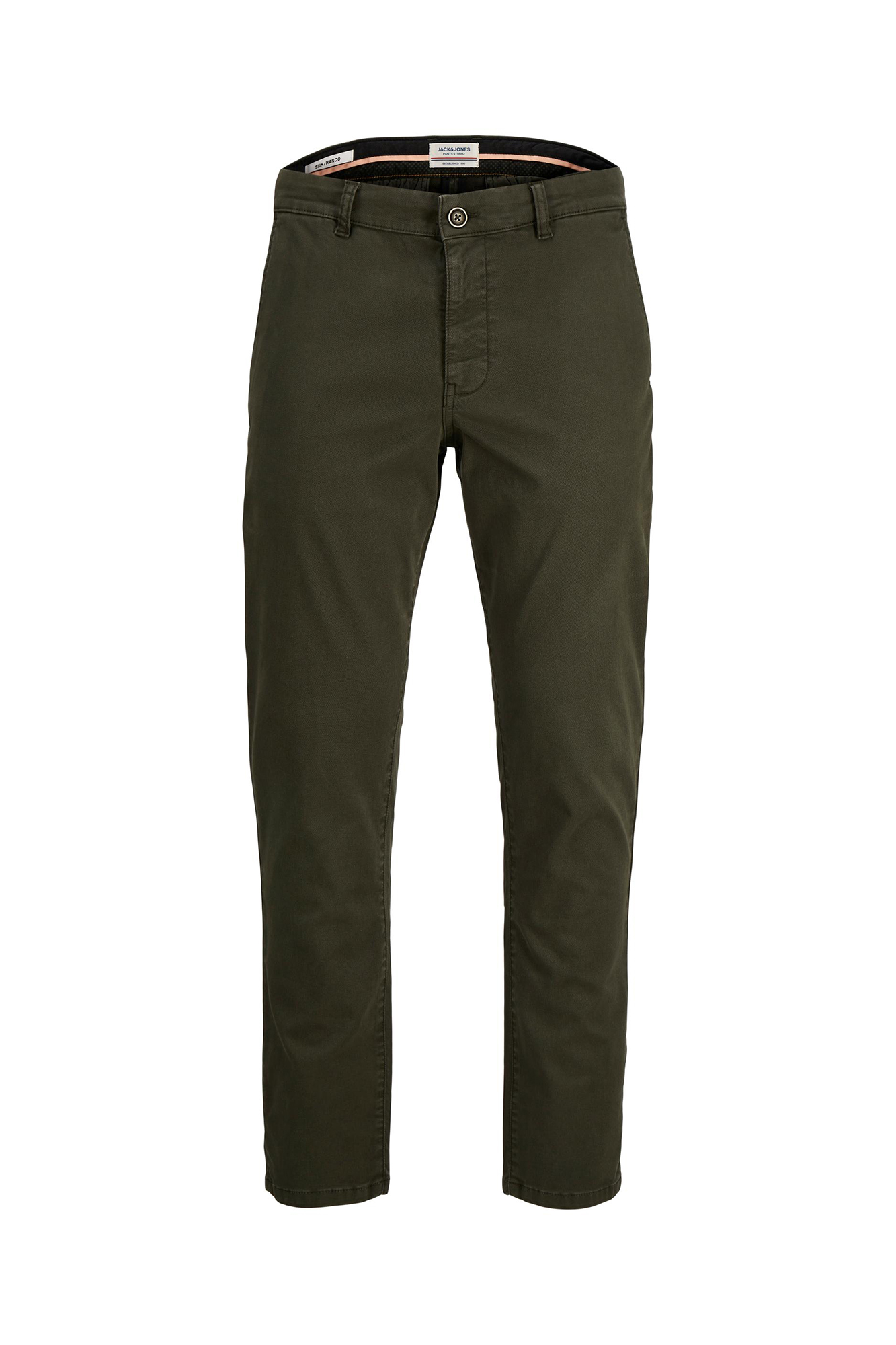 Calças chino de corte justo