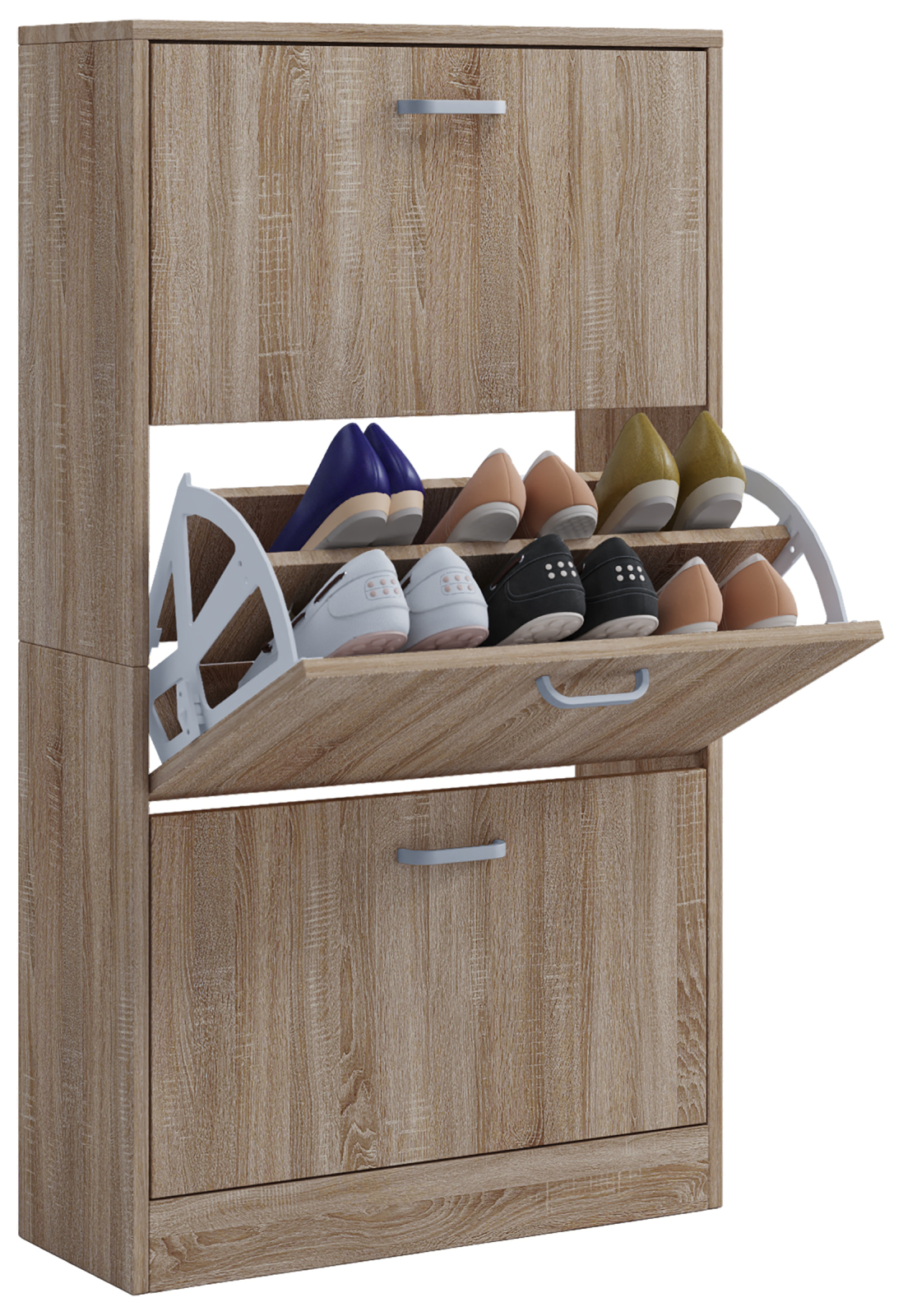 Schuhschrank SIPOS L - Sonoma Eiche - 105x59x22 cm