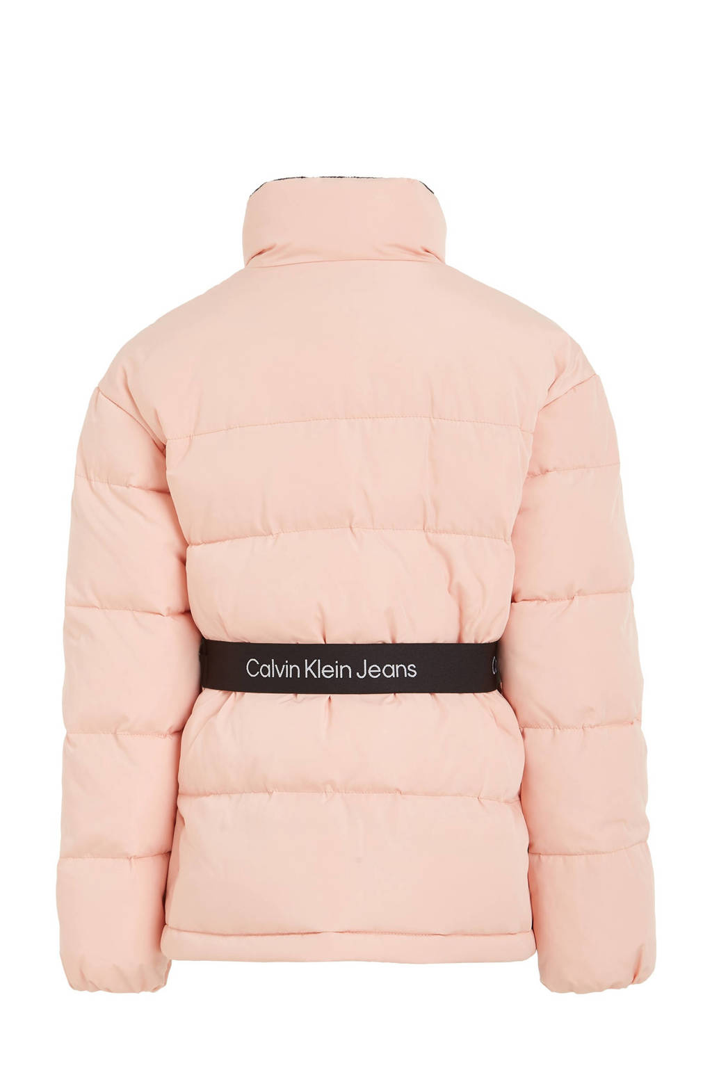 Calvin Klein gewatteerde winterjas van polyester lichtroze