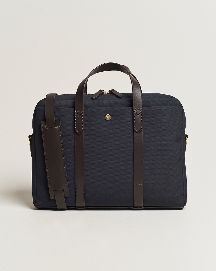 Mismo M/S Aspire Briefcase Navy/Dark Brown