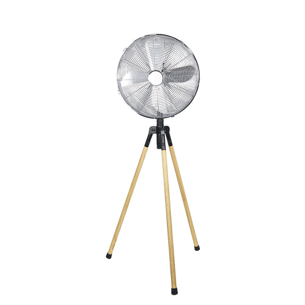 Ventilateur trépied effet bois Homday