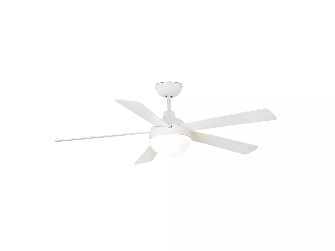 Ventilateur DC IZARO LED blanc intégré temporisateur commander la distance phare
